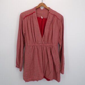 Free People Women's Cotton Boho Tunic Top Size L